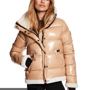 sam gigi coat shearling lined like new